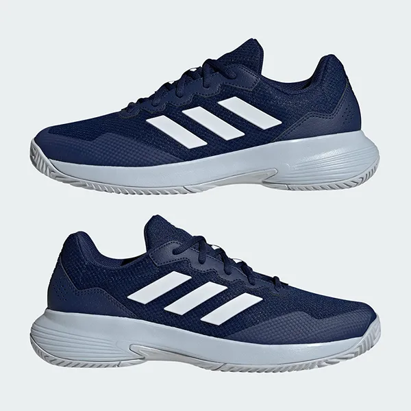 Giày Tennis/Pickleball Nam Adidas GameCourt 2.0 IE1112 Màu Xanh Blue Size 40