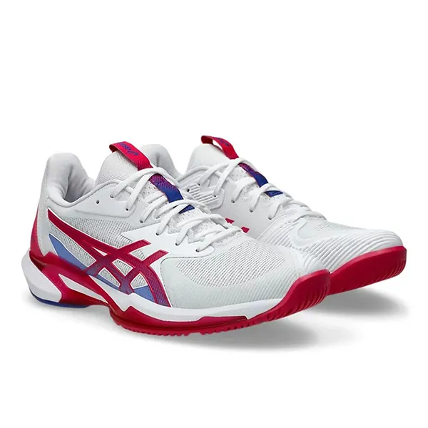 Giày Tennis/Pickleball Nữ Asics Solution Speed FF 3.0 White/Bright Rose 1042A250-103 Màu Trắng Size 37.5