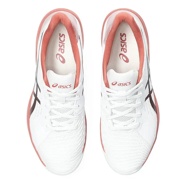 Giày Tennis/Pickleball Nữ Asics Solution Swift FF White Antique Red 1042A197-106 Màu Trắng Size 36