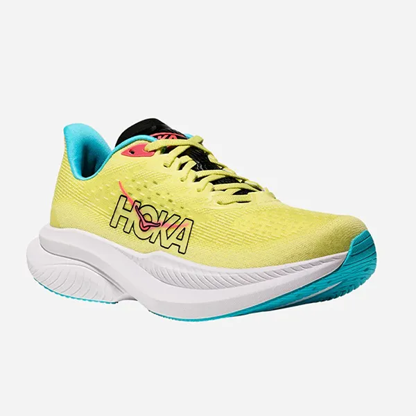 Giày Thể Thao Nam Hoka Mach 6 Running Shoes 1147790-YZC Màu Vàng Chanh Size 7.5 US