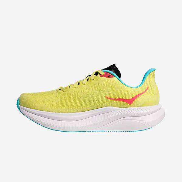 Giày Thể Thao Nam Hoka Mach 6 Running Shoes 1147790-YZC Màu Vàng Chanh Size 7.5 US