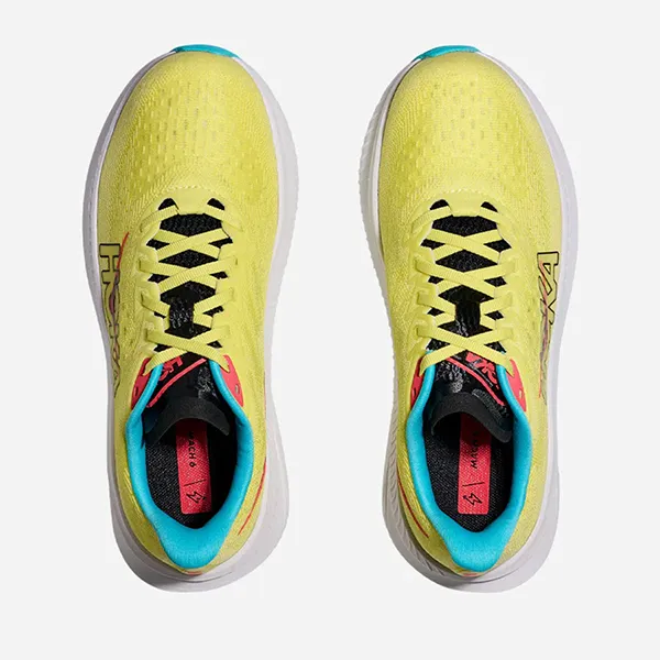 Giày Thể Thao Nam Hoka Mach 6 Running Shoes 1147790-YZC Màu Vàng Chanh Size 7.5 US