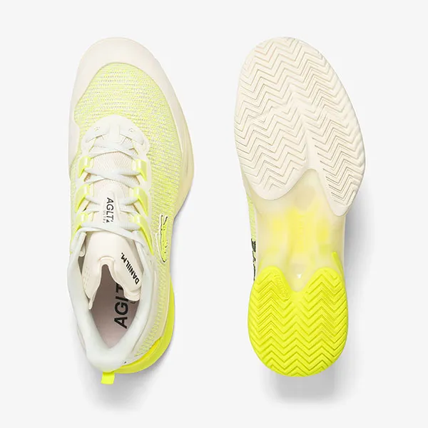 Giày Thể Thao Nam Lacoste AG-LT23 Ultra x Daniil Medvedev Tennis Shoes 50SMA0010 OFF WHT/YLW HT3 Màu Trắng/Vàng Size 40.5