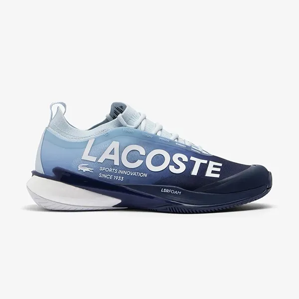 Giày Thể Thao Nam Lacoste Men's AG-LT25 Lite Tennis Shoes 749SMA0092BB1 Màu Xanh Nhạt Size 42