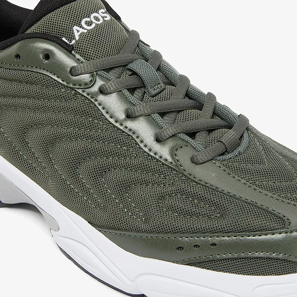 Giày Thể Thao Nam Lacoste STORM - DK GRN/WHT 49SMA0023 2D2 Màu Xanh Rêu Size 8