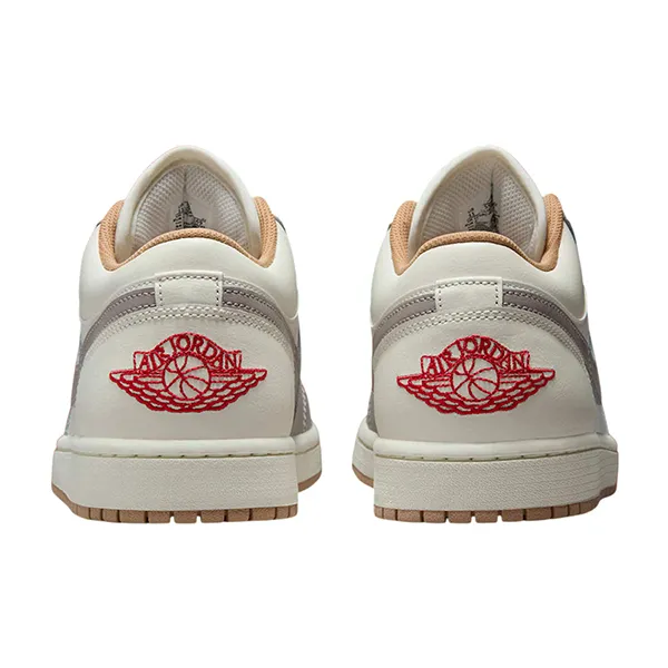 Giày Thể Thao Nike Air Jordan 1 Low 'Red College Grey' 553558-169 Màu Xám Trắng Size 40.5
