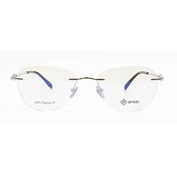Gọng Kính Nữ Ancci AC53103 C2 Màu Bạc - Đen