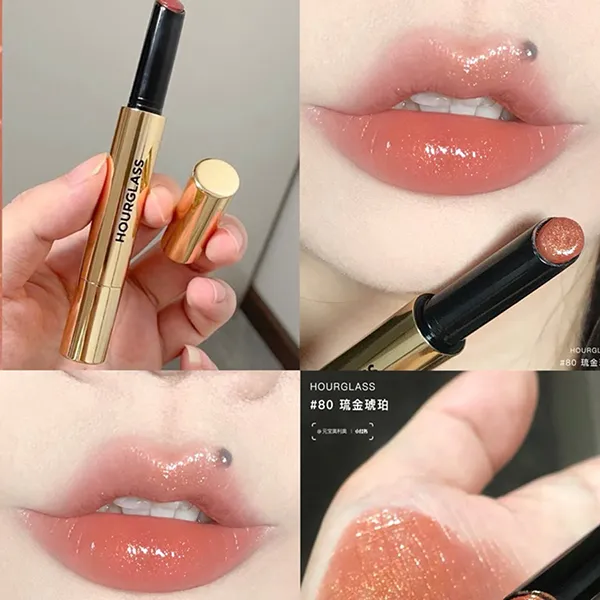 Son Dưỡng Môi Hourglass Phantom Volumising Glossy Balm 80 Invite Màu Cam Đất