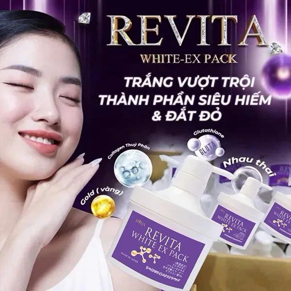 Kem Ủ Trắng Da Body Revita White Ex Pack 500g