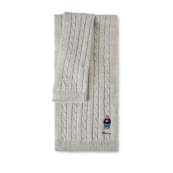 Khăn Quàng Cổ WHOAU Big Steve Cable Muffler WHAMF4T21A Màu Xám