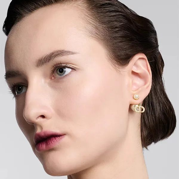 Khuyên Tai Nữ Dior Tribales Earrings E3366WOMCY_D03S Màu Vàng Gold