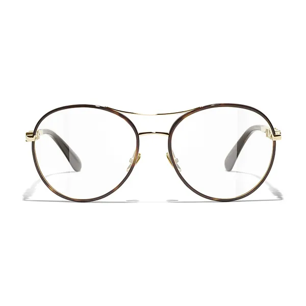 Kính Mắt Cận Chanel Eyeglasses 0CH2214 C429 Màu Havana/Gold