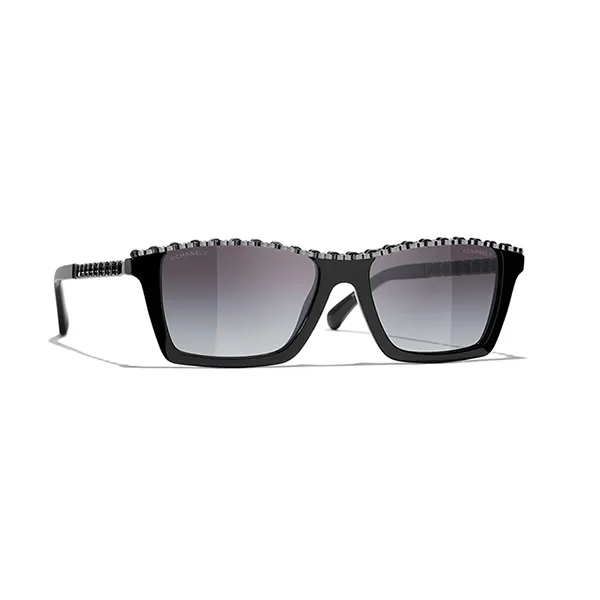 Kính Mát Chanel CH5548Q 1608S6 Glasses Sunglasses Màu Đen Xám