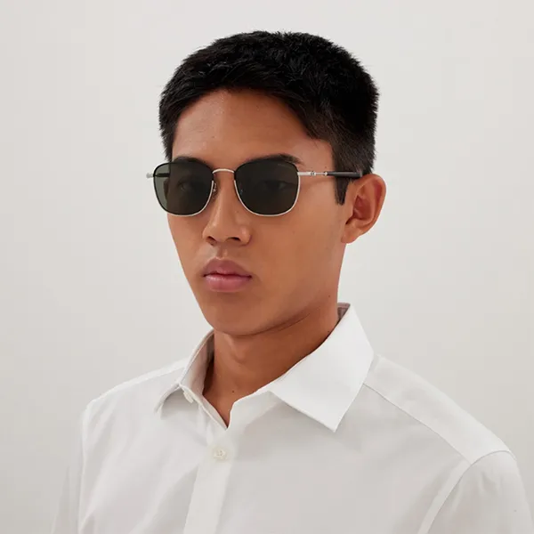 Kính Mát Nam Montblanc Sunglasses MB0392SA 002 Màu Xám/Đen
