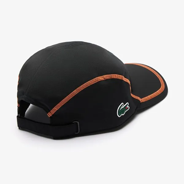 Mũ Lacoste Lasise Men's Tennis Cap With Colourblock Pattern RK7574-C31 Màu Đen