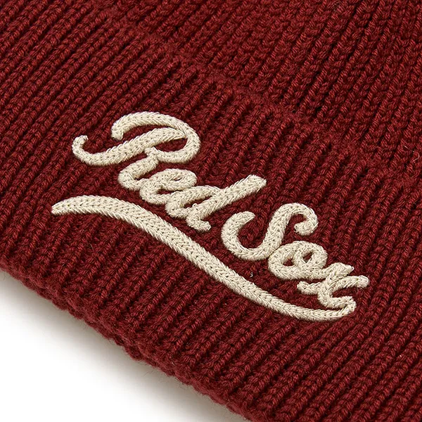 Mũ Len MLB Varsity Culsive Mid Vinny BOS 3ABNVM146-43WIS Màu Đỏ Đô