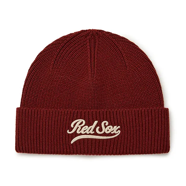 Mũ Len MLB Varsity Culsive Mid Vinny BOS 3ABNVM146-43WIS Màu Đỏ Đô