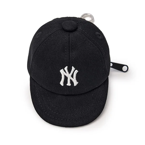 Móc Khóa Túi MLB Basic Ball Cap Pouch Keychain NY 3APOB015N-50BKS Black Màu Đen
