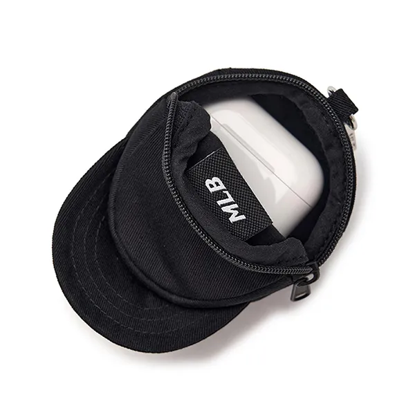 Móc Khóa Túi MLB Basic Ball Cap Pouch Keychain NY 3APOB015N-50BKS Black Màu Đen
