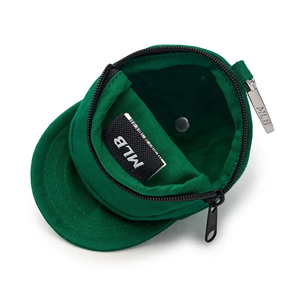 Móc Khóa Túi MLB Basic Ball Cap Pouch Keychain NY Green 3APOB015N-50GNS Màu Xanh Lá