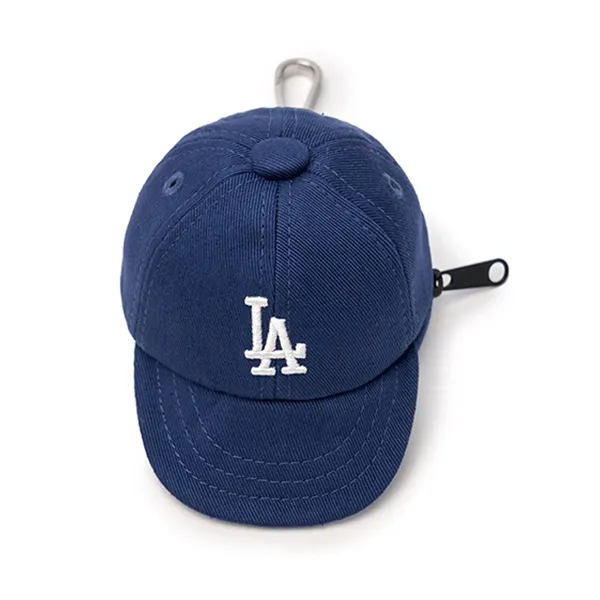 Móc Khóa Túi MLB Basic Ball Cap Pouch Keychain NY Indigo 3APOB015N-07INS Màu Xanh Đậm
