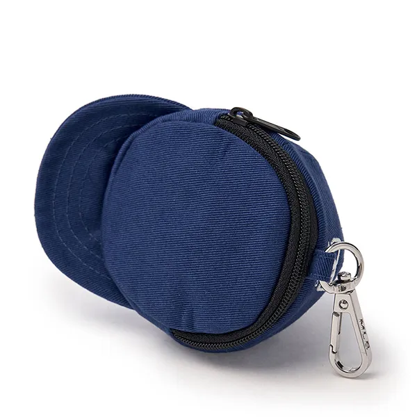 Móc Khóa Túi MLB Basic Ball Cap Pouch Keychain NY Indigo 3APOB015N-07INS Màu Xanh Đậm