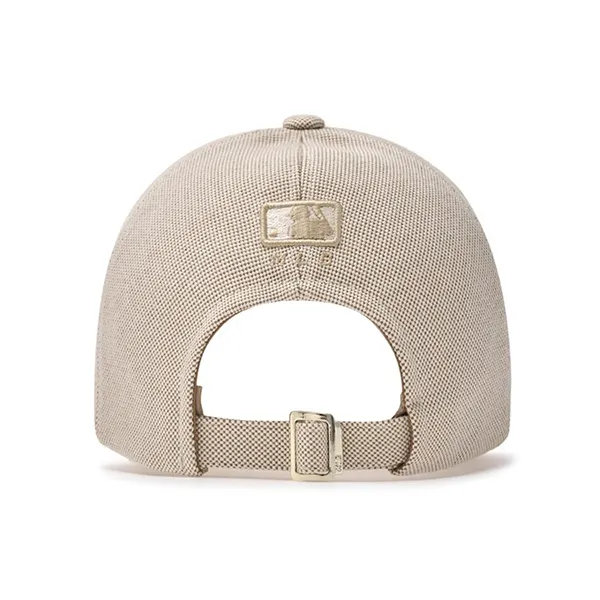 Mũ MLB Basic Canvas Leather Logo Structure Ball Cap Boston Red Sox Cream 3ACPVL94N 43CRD Màu Kem