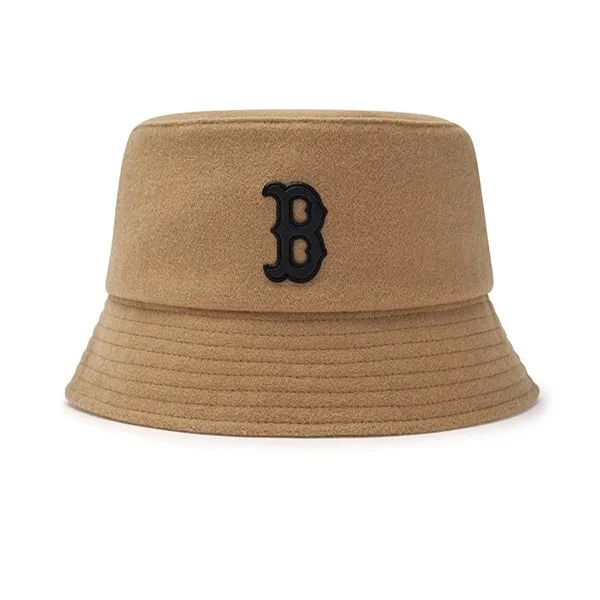 Mũ MLB Basic Wool Bucket Hat Boston Redsox 3AHTW0146-43CAL 69 Màu Nâu Size 57