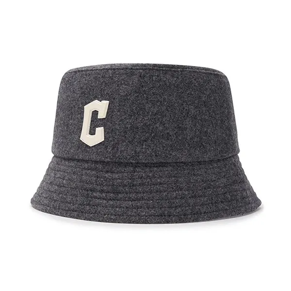 Mũ MLB Basic Wool Bucket Hat Cleveland Guardians 3AHTW0146 45MGD Màu Xám Size 57