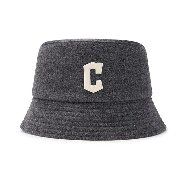 Mũ MLB Basic Wool Bucket Hat Cleveland Guardians 3AHTW0146 45MGD Màu Xám Size 57