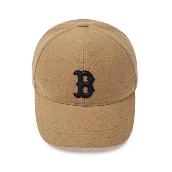 Mũ MLB Basic Wool Structure Ball Cap BOS 3ACPWC246-43CAL Màu Nâu Camel
