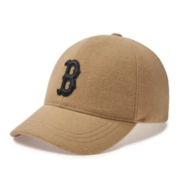 Mũ MLB Basic Wool Structure Ball Cap BOS 3ACPWC246-43CAL Màu Nâu Camel