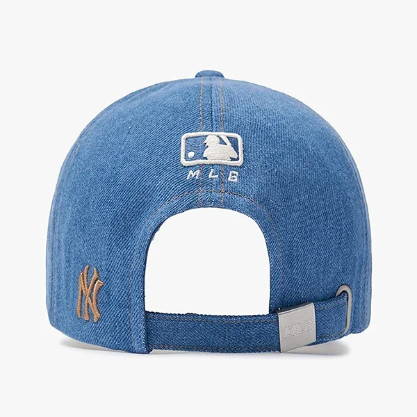 Mũ MLB Big B Dia Monogram Jacquard Structured Ball Cap 3ACPDM14N-50BLL Màu Xanh Nâu