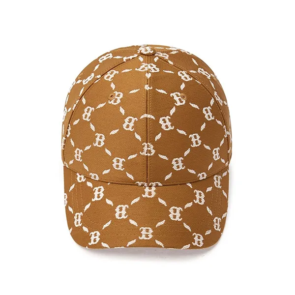Mũ MLB Big B Dia Monogram Jacquard Structured Ball Cap 3ACPM044N-43CAS Màu Nâu