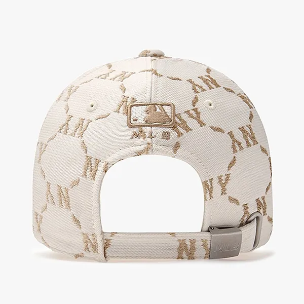 Mũ MLB Big B Dia Monogram Jacquard Structured Ball Cap 3ACPM044N-50CRD Màu Trắng Họa Tiết