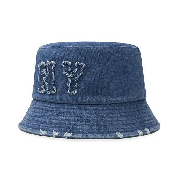 Mũ MLB Bucket Basic Coopers Denim Bucket Hat New York Yankees - 3AHTDS24N-50BLL Màu Xanh Size 57