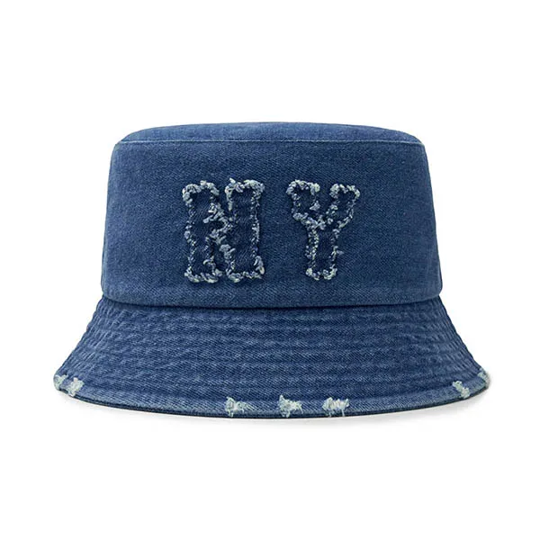 Mũ MLB Bucket Basic Coopers Denim Bucket Hat New York Yankees - 3AHTDS24N-50BLL Màu Xanh Size 57