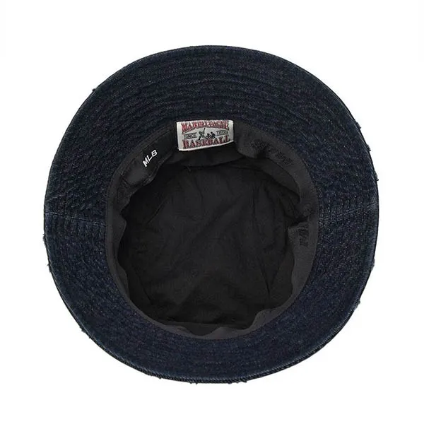 Mũ MLB Bucket Basic Coopers Denim Bucket Hat New York Yankees - 3AHTDS24N-50INS Màu Xanh Đen Size 57