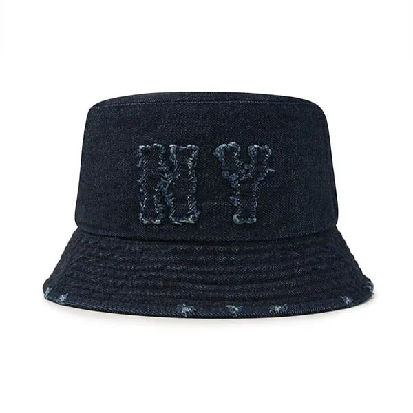 Mũ MLB Bucket Basic Coopers Denim Bucket Hat New York Yankees - 3AHTDS24N-50INS Màu Xanh Đen Size 57