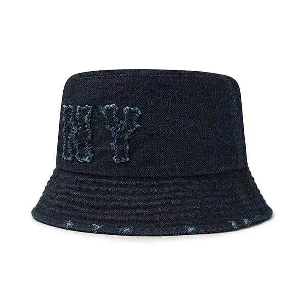 Mũ MLB Bucket Basic Coopers Denim Bucket Hat New York Yankees - 3AHTDS24N-50INS Màu Xanh Đen Size 57