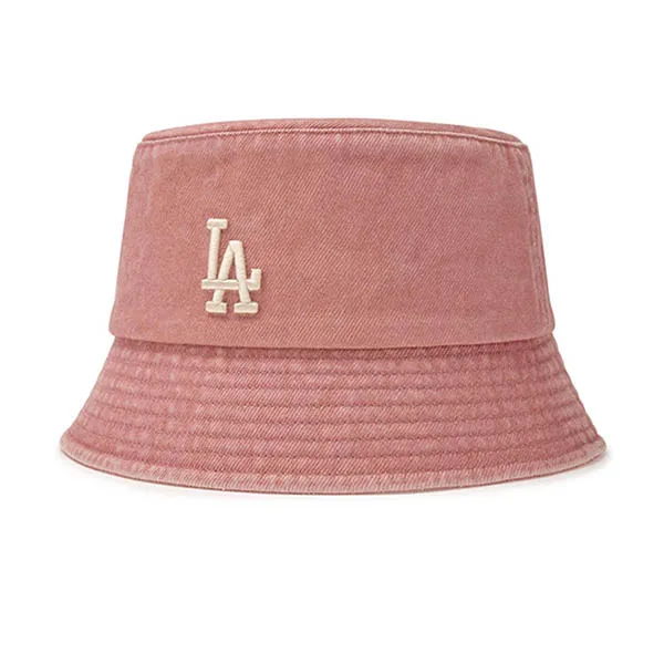 Mũ MLB Bucket Basic Drop Fit LA Dodgers 3AHT8804N-07PKM Màu Hồng Size 57
