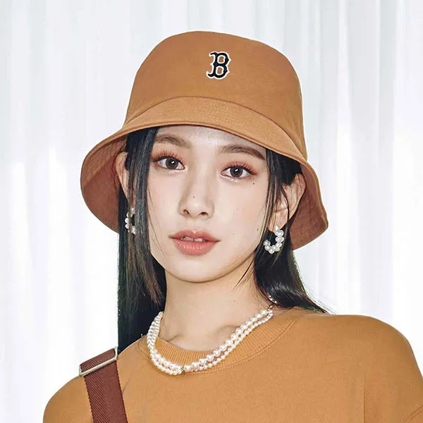 Mũ MLB Bucket Hat Boston Redsox 3AHT7702N-43BGD Màu Nâu Size 57