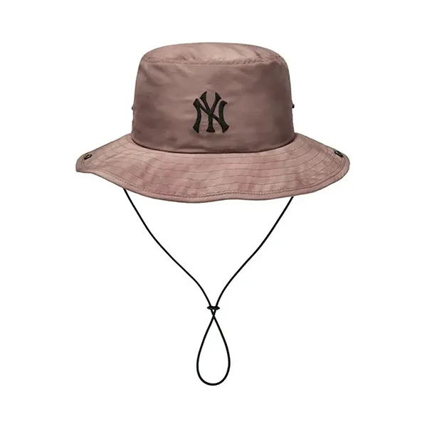 Mũ MLB Bucket Hat Light-Weight Vintage Washing Safari 3AHTB055N 50BGD Dark Beige Màu Be Đậm Size 57