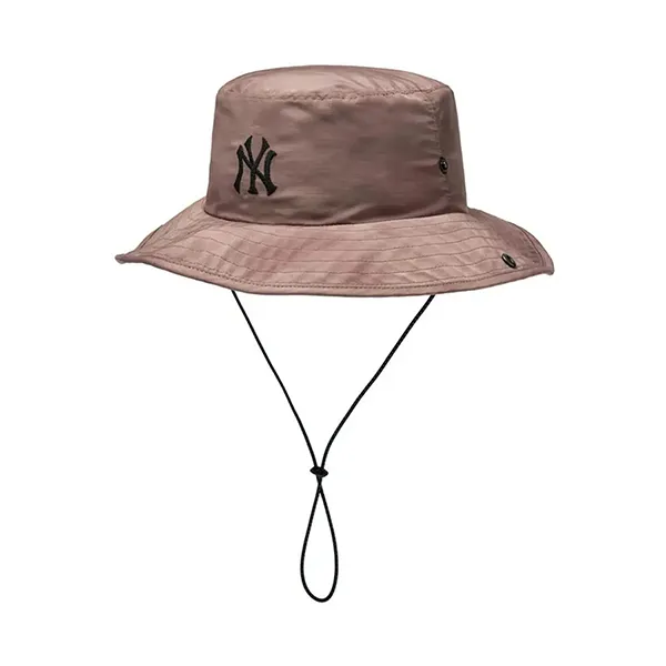 Mũ MLB Bucket Hat Light-Weight Vintage Washing Safari 3AHTB055N 50BGD Dark Beige Màu Be Đậm Size 57