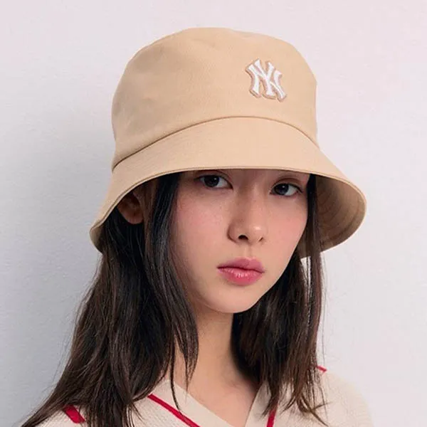 Mũ MLB Bucket Hat New York Yankees 3AHT7804N-50BGL Màu Be Size 57