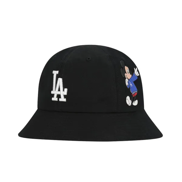 Mũ MLB Bucket x Mickey LA Dodgers 32CPHK011-07L Màu Đen Size 57
