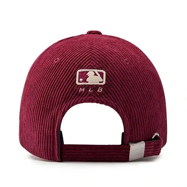 Mũ MLB Corduroy Unstructured Ball Cap 3ACPWC136-43BDS Màu Đỏ