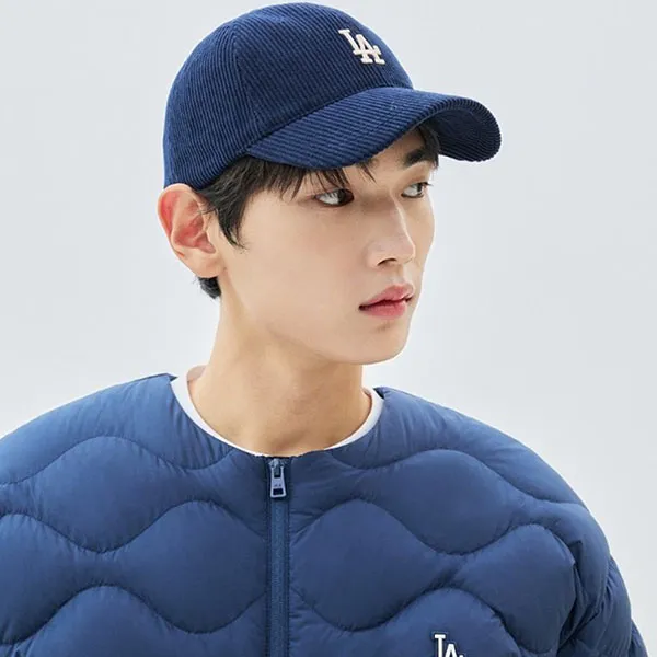 Mũ MLB Corduroy Unstructured Ball Cap LA 3ACPWC136-07NYD Màu Xanh Navy
