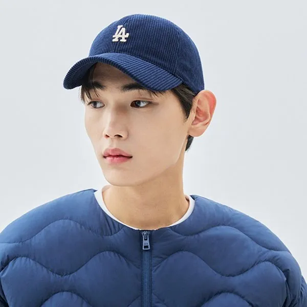 Mũ MLB Corduroy Unstructured Ball Cap LA 3ACPWC136-07NYD Màu Xanh Navy