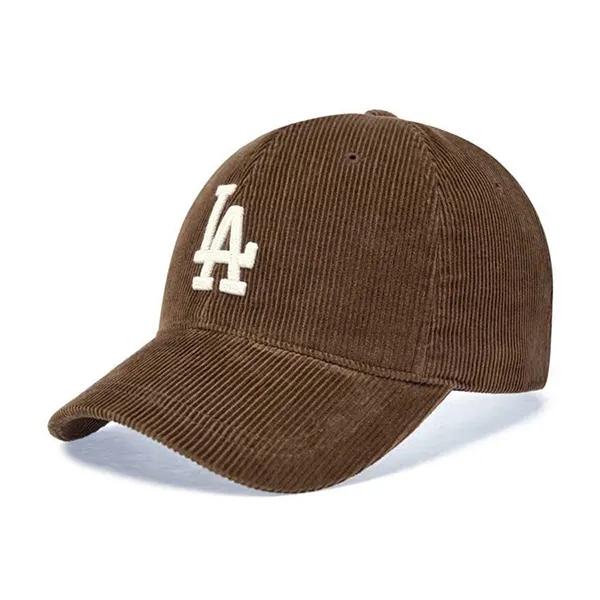 Mũ MLB Corduroy Unstructured Ball Cap LA Dodgers Brown 3ACPWC156 07BRS Màu Nâu